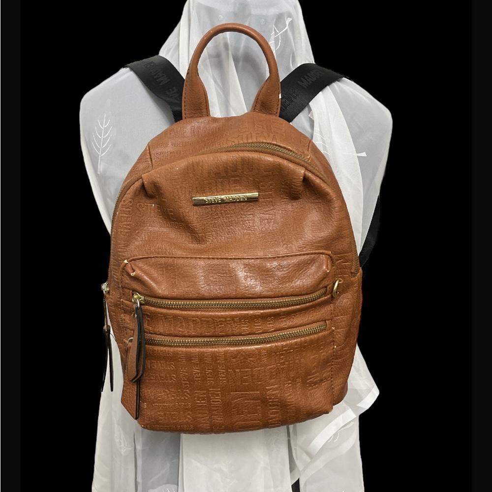 Steve Madden Mini Leather Backpack.
